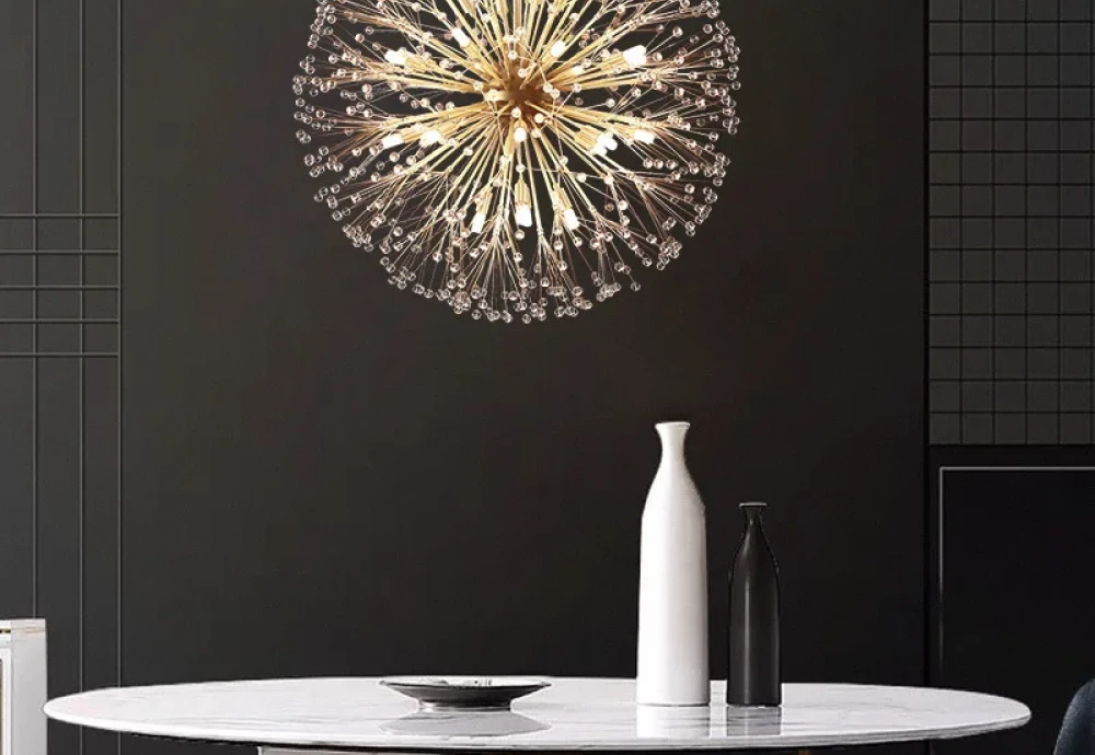 glass globe round chandelier